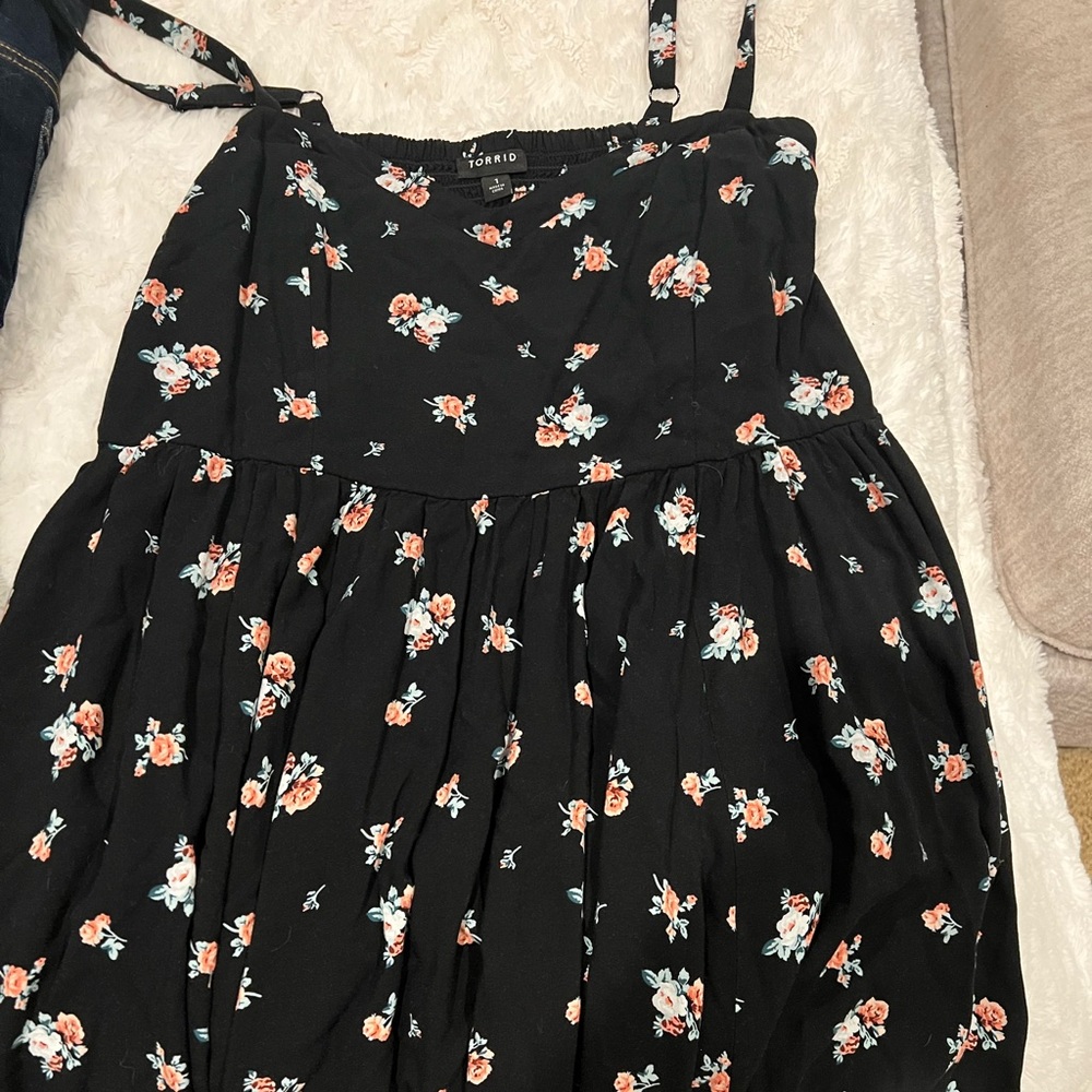 Torrid floral skater dress